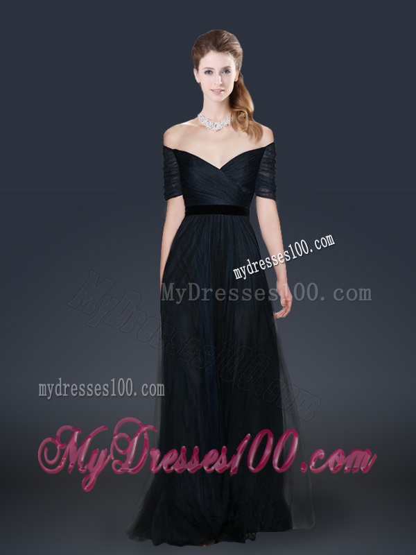 2016 Winter Perfect Empire Off the Shoulder Evening Dresses