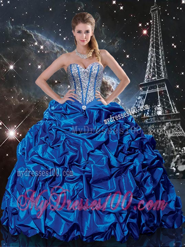 Beautiful Sweetheart Detachable Quinceanera Dresses with Beading and Pick Ups
