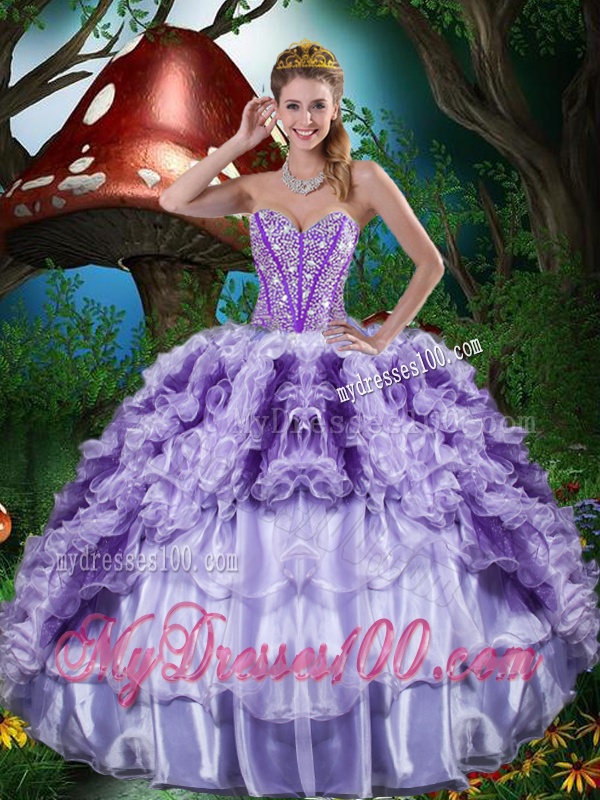 Gorgeous Sweetheart Quinceanera Dresses with Beading and Ruffles