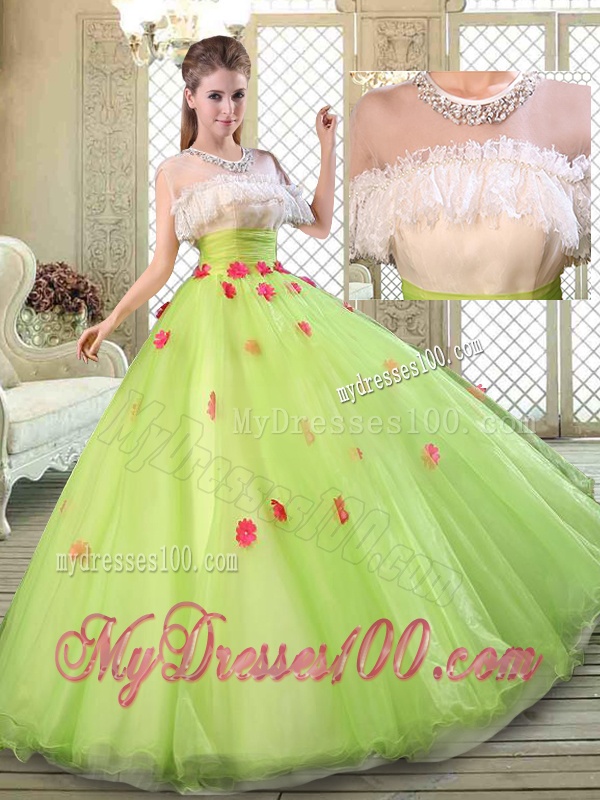 Spring Beautiful Scoop Quinceanera Dresses with Ruffles