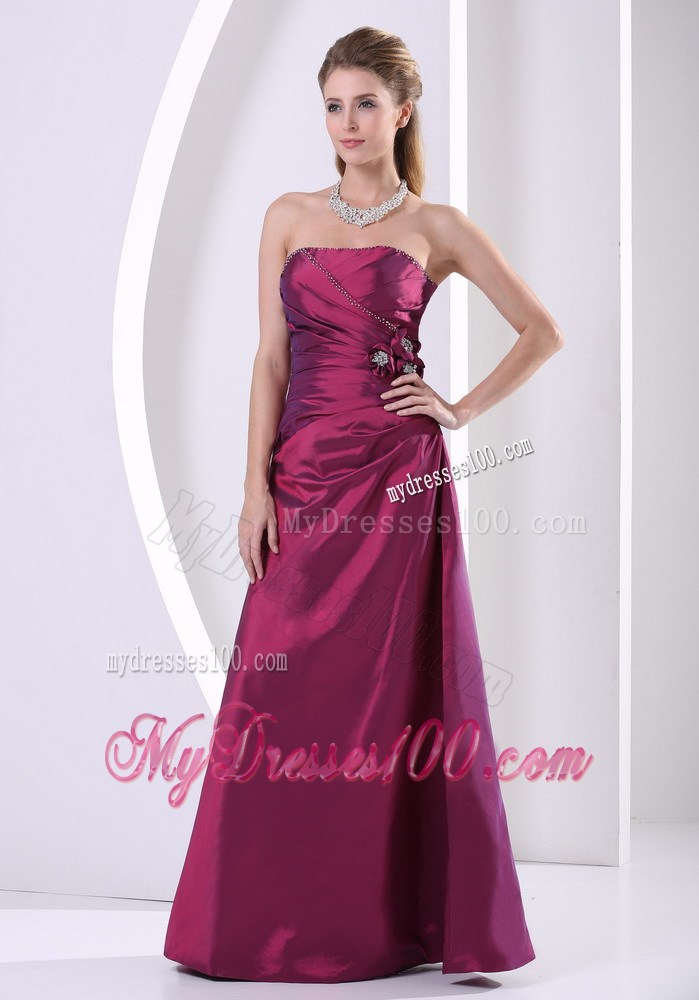 Custom Made Hand Made Flowers and Beading Prom Celebrity Dress