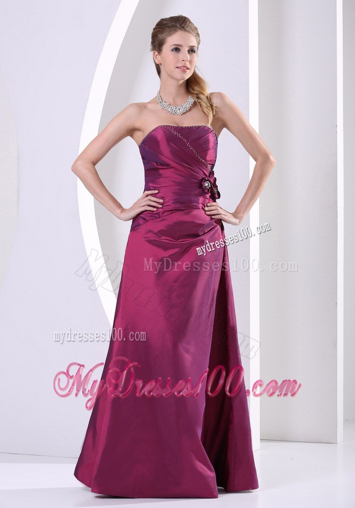 Custom Made Hand Made Flowers and Beading Prom Celebrity Dress