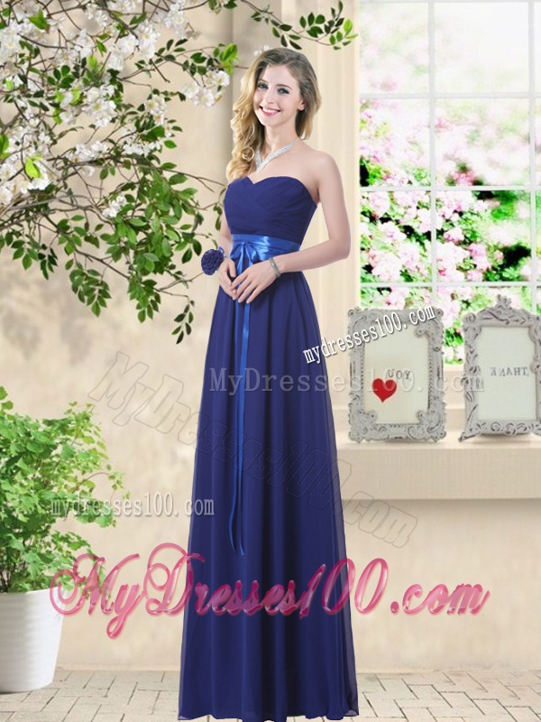 Comfortable One Shoulder Bridesmaid Dresses in Navy Blue