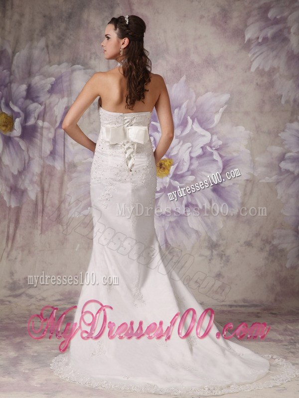 Mermaid High Neck Court Train Lace Beading Wedding Gowns with Belt