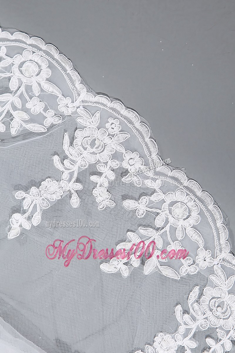 Button Down Back Trumpet Wedding Dresses with Lace Flowers Court Train