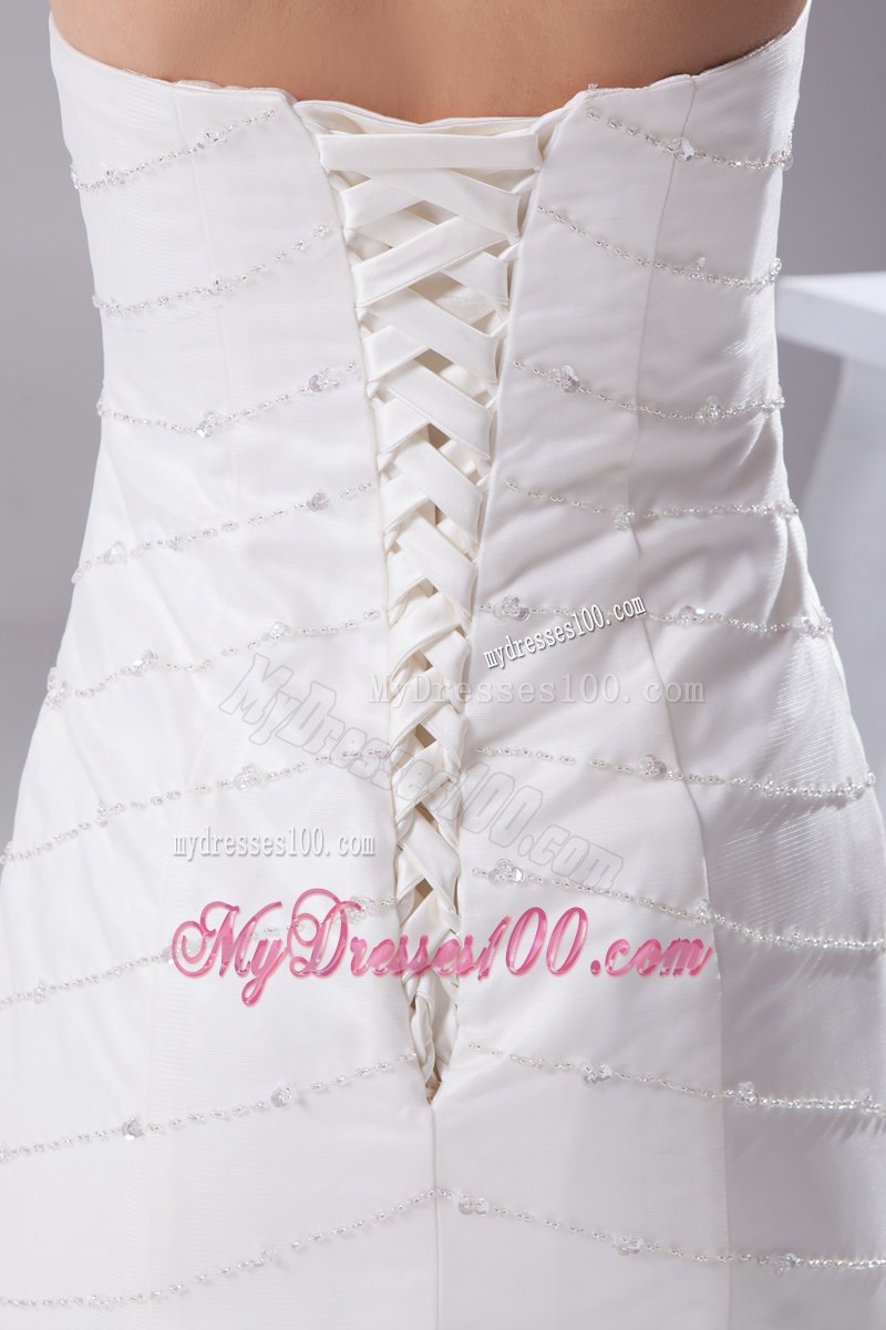Diamonds Appliques and Ruffled Layers Decorated Trumpet Dress for Brides