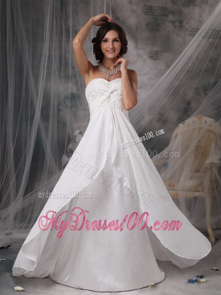 Wonderful Trumpet Sweetheart Strapless Court Train White Wedding Dress