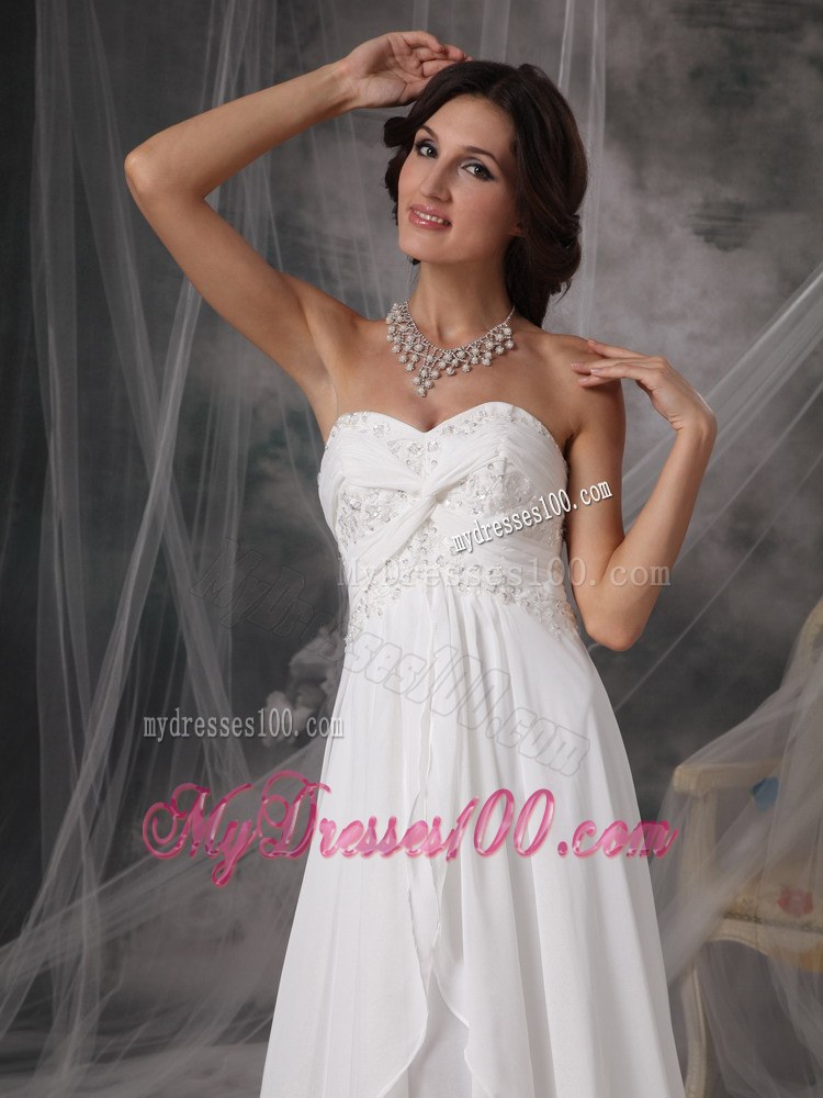Wonderful Trumpet Sweetheart Strapless Court Train White Wedding Dress