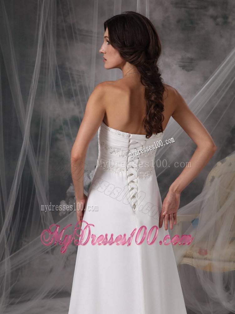 Wonderful Trumpet Sweetheart Strapless Court Train White Wedding Dress