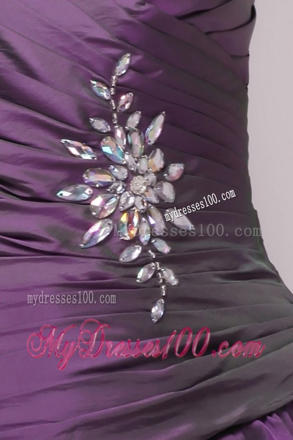 Sweetheart Knee-length Beaded Evening Dress with Ruffled Layers