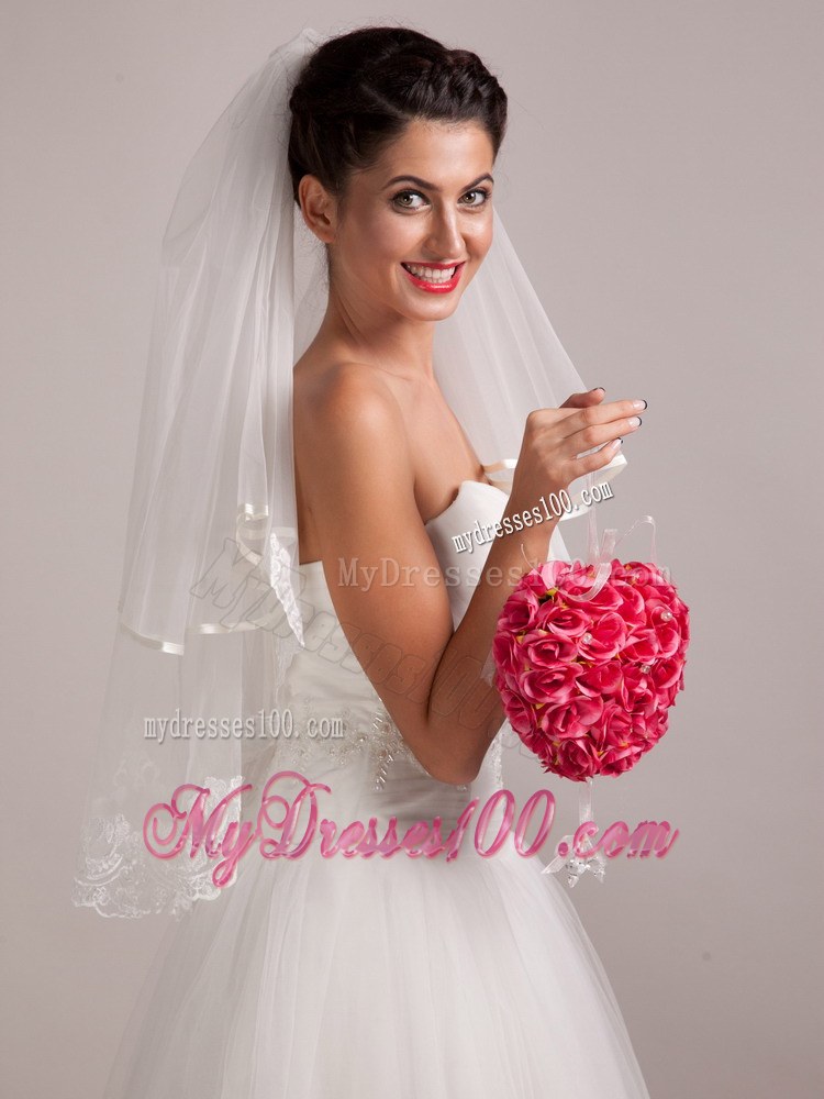 Chic Red Wedding Bridal Bouquet With Pearl
