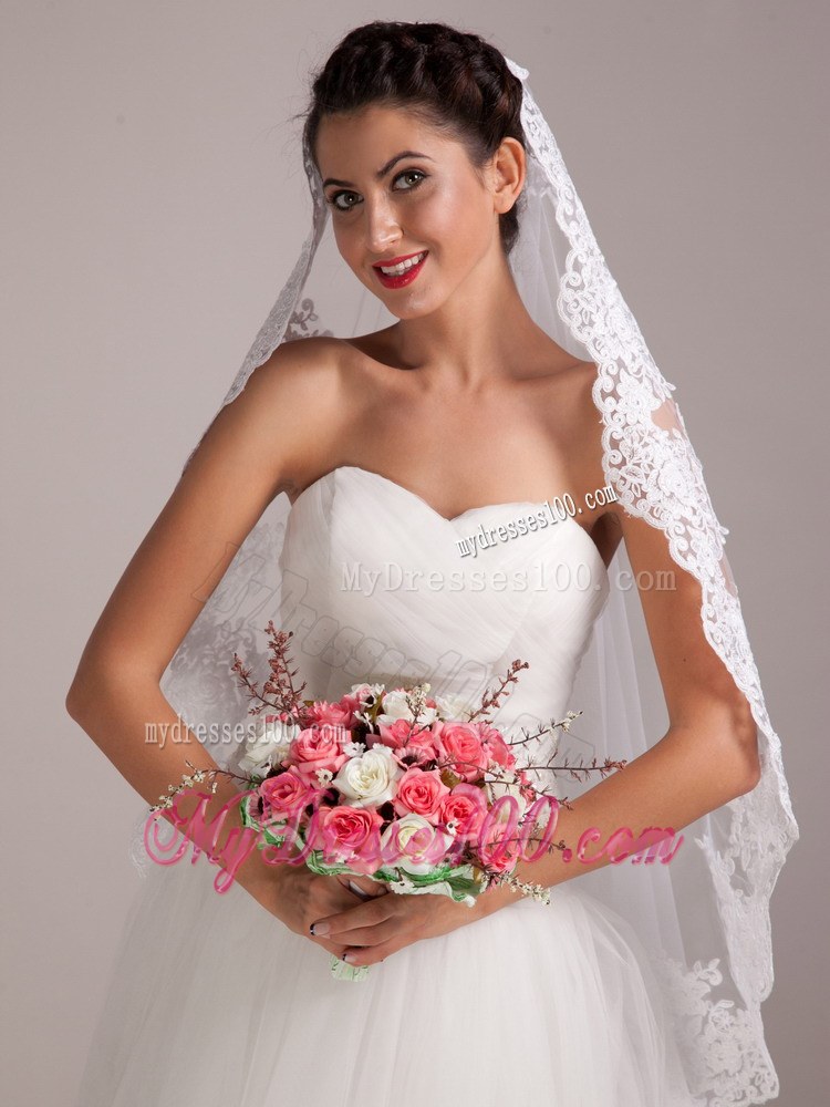 Lovely Coral And White Round Hand-tied Satin Rose Wedding Bouquet