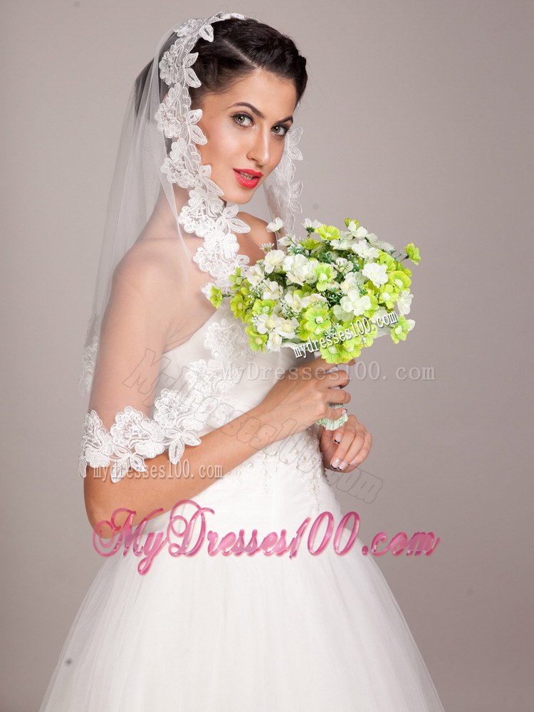Lovely Green And White Hand-tied Wedding Bouquet