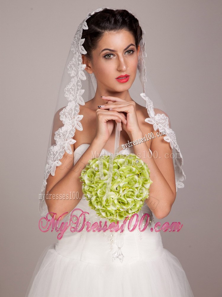 Lovely Green Wedding Bridal Bouquet With Pearl