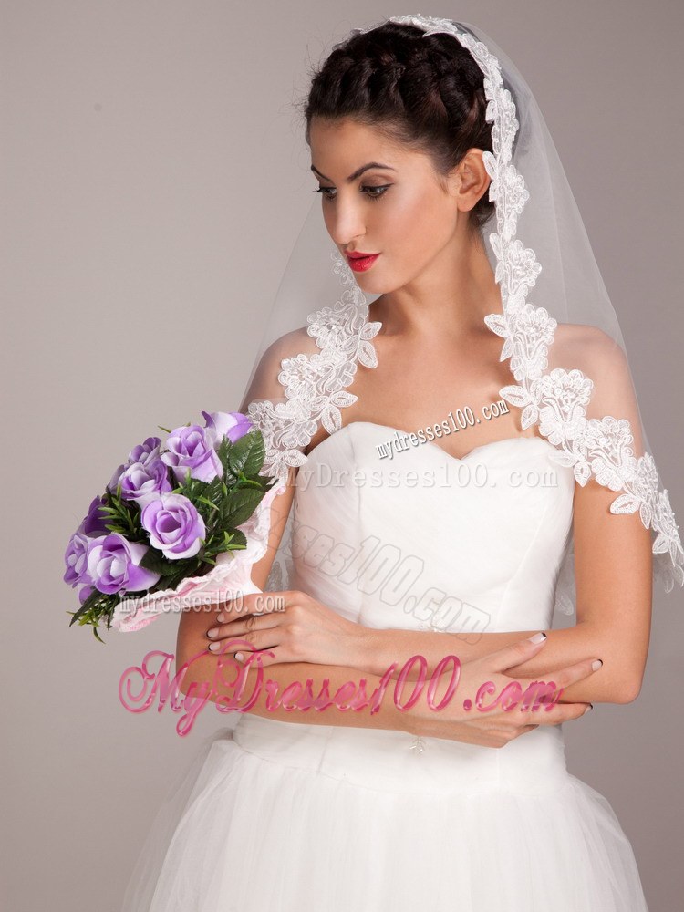 Pretty Lavender Rose Hand-tied Wedding Bridal Bouquet