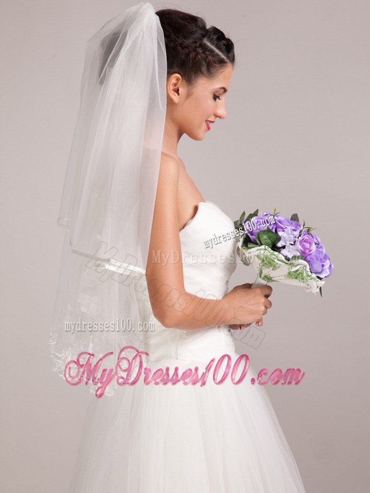 Warm Purple Round Shape Hand-tied Wedding Bridal Bouquet