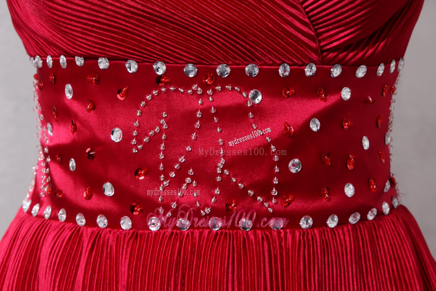 Cute Wine Red Sweetheart Beading Wedding Guest Dress Knee-length Special Fabric