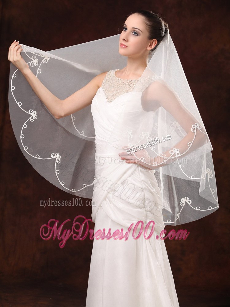 2 Layers Discount Tulle Bridal Veil For Wedding
