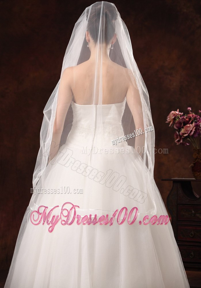 Beautiful Organza Bridal Veil For Wedding