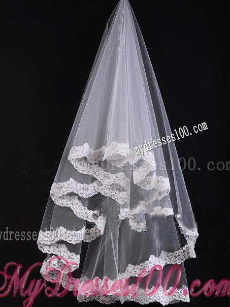 Bridal Veil With Lace On Sale