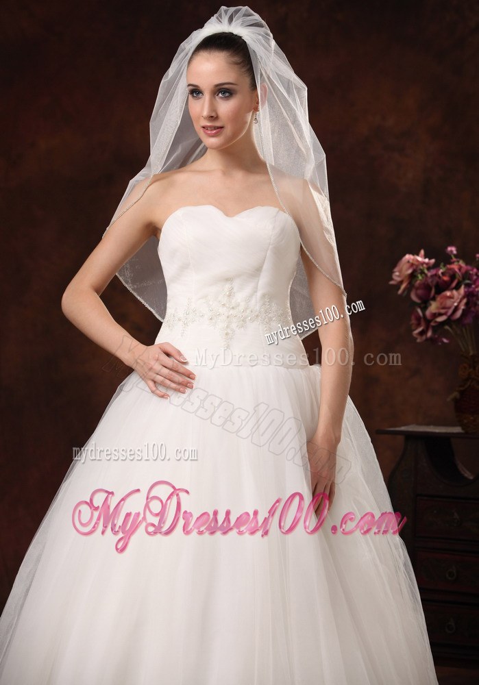 Cheap Drop Tulle Bridal Veils For Wedding