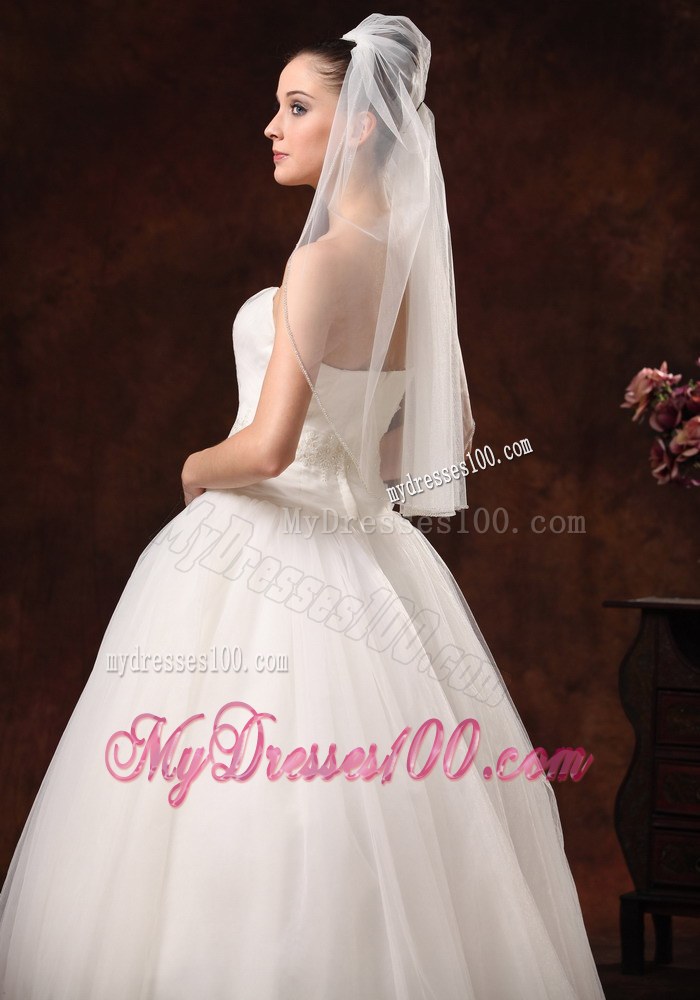 Cheap Drop Tulle Bridal Veils For Wedding