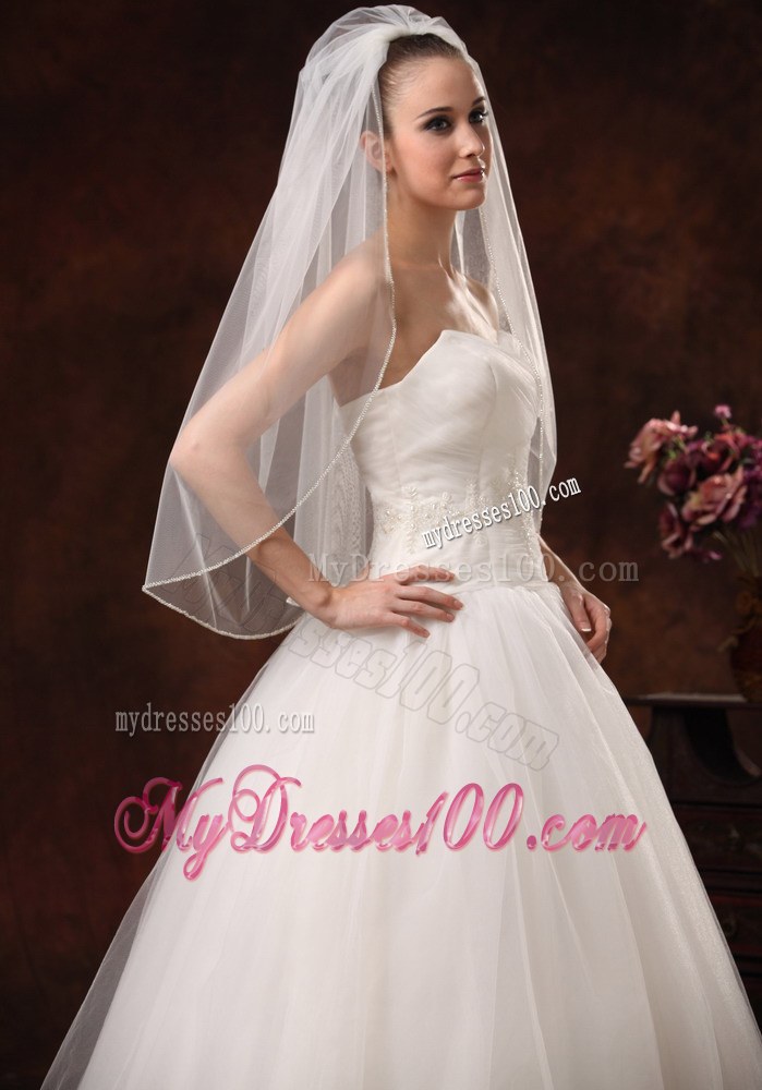 Cheap Drop Tulle Bridal Veils For Wedding