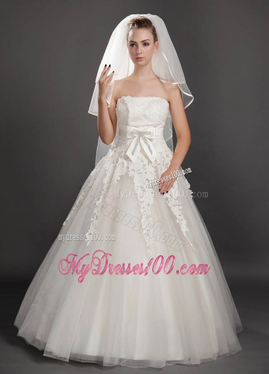Four-tier Tulle Ribbon Edge Wedding Veil On Sale