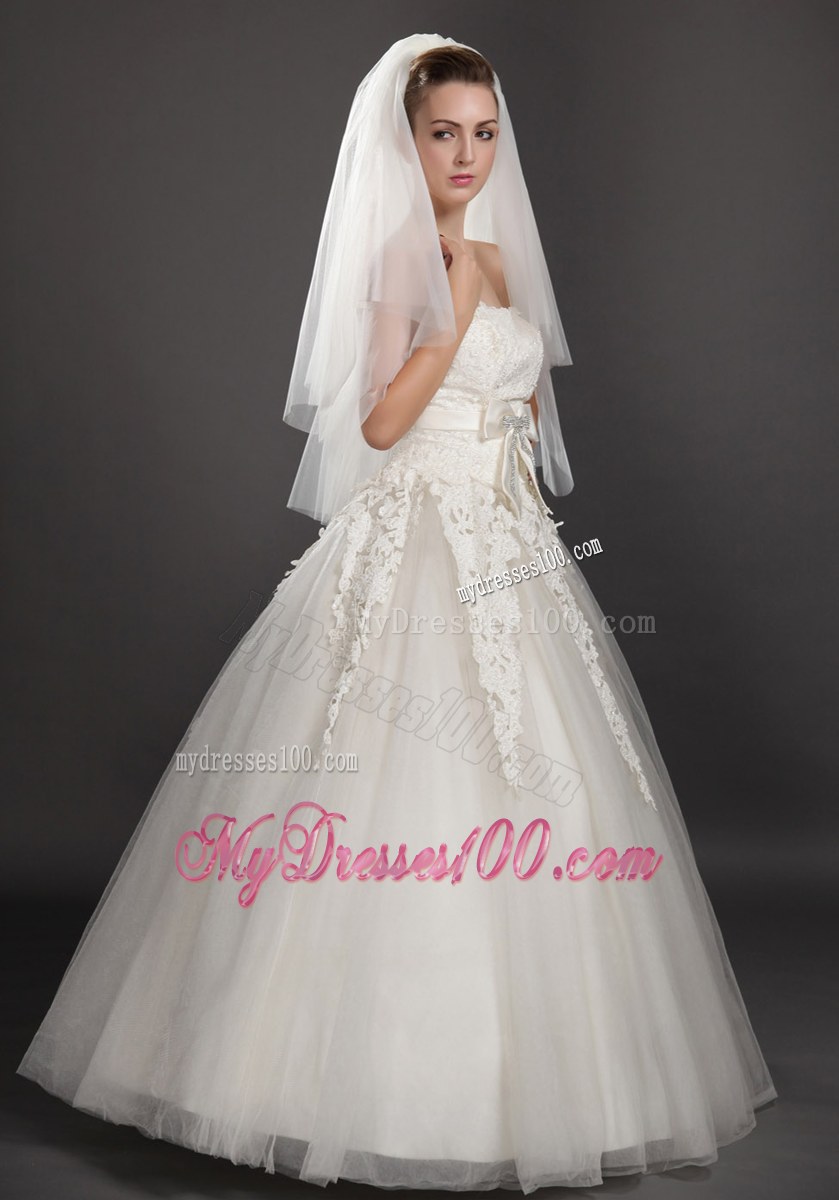 Graceful Two-tier Beautiful Organza Bridal Veil