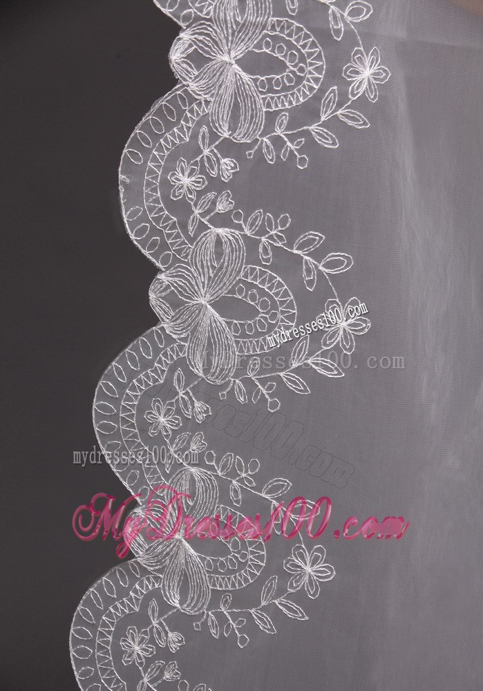 Lace Popular Tulle Bridal Veil For Wedding