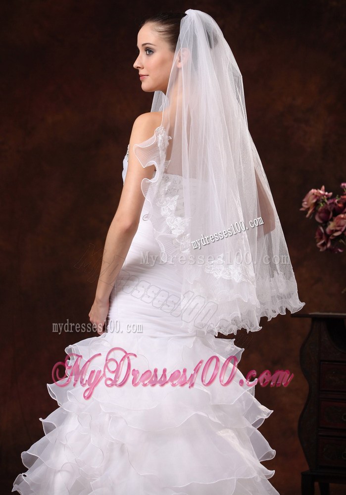 Lace Tulle Graceful Bridal Veils For Wedding