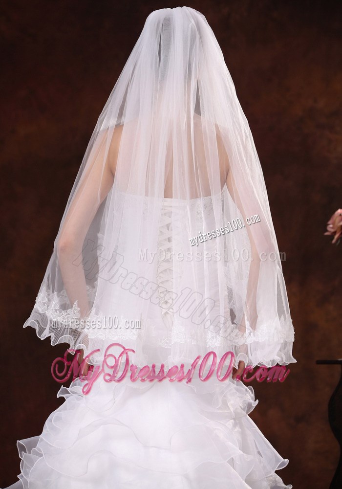Lace Tulle Graceful Bridal Veils For Wedding