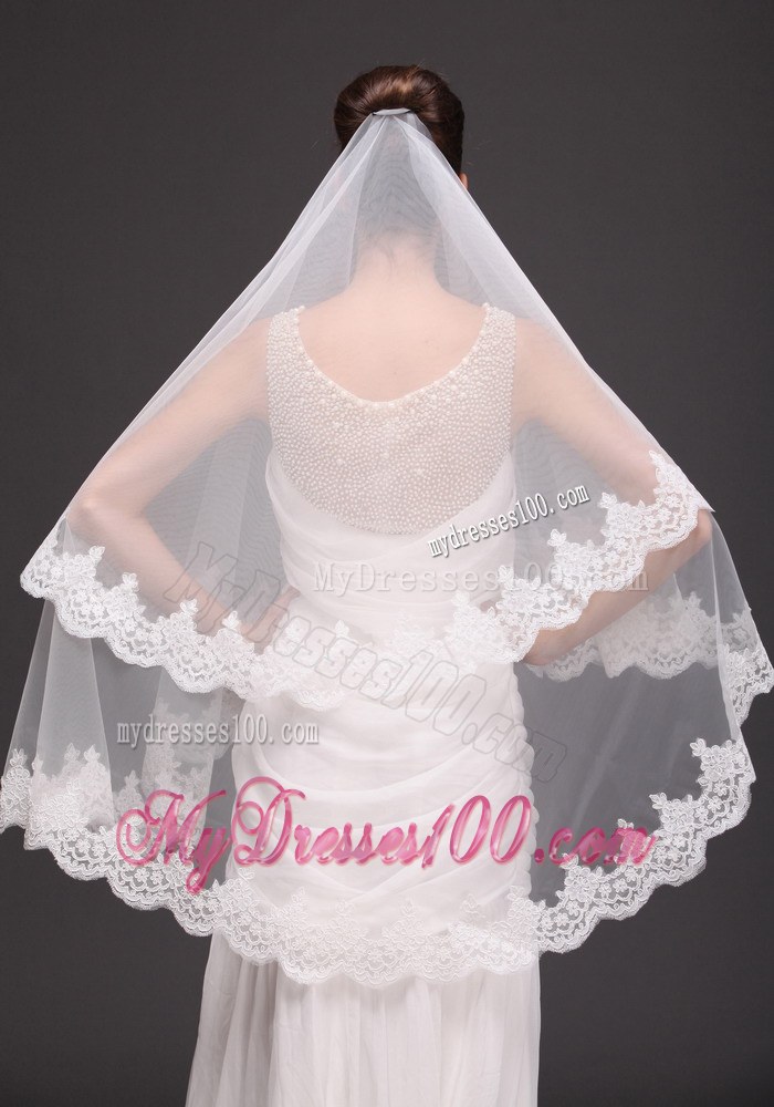 Lace With Three-tier For Modest Wedding