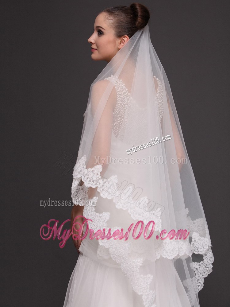 Royal Discount Organza Bridal Veil For Wedding