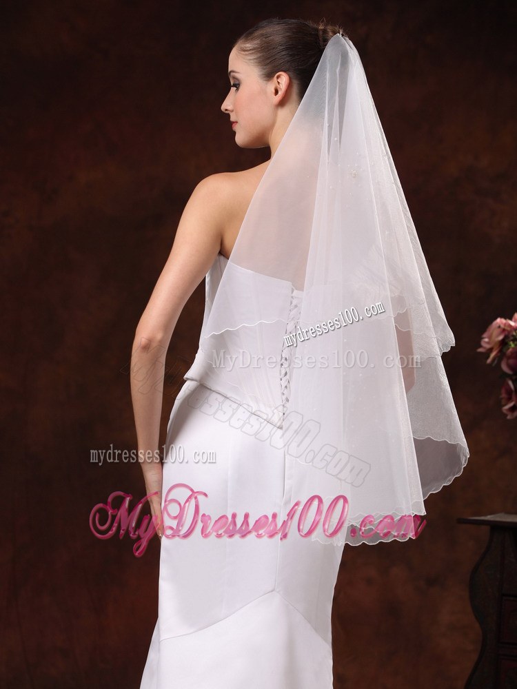 Simple Organza Bridal / Wedding Veil