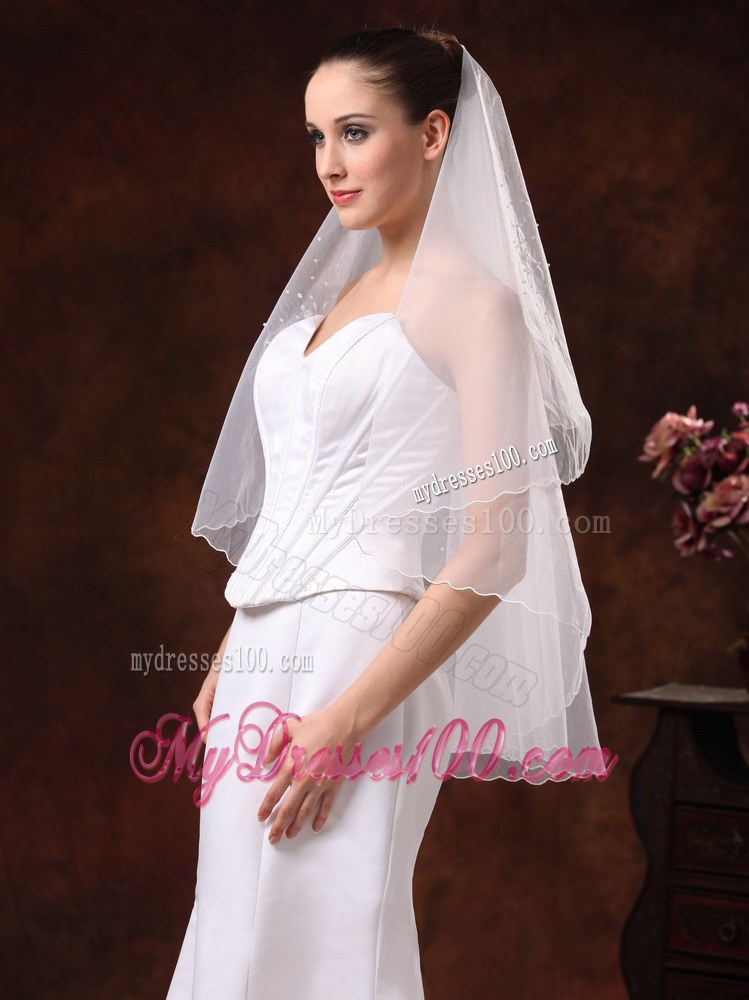 Simple Organza Bridal / Wedding Veil