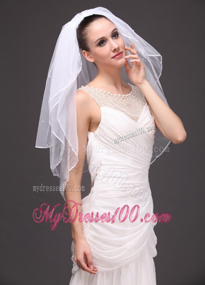 Three-Tier Tulle Bridal Veil On Sale