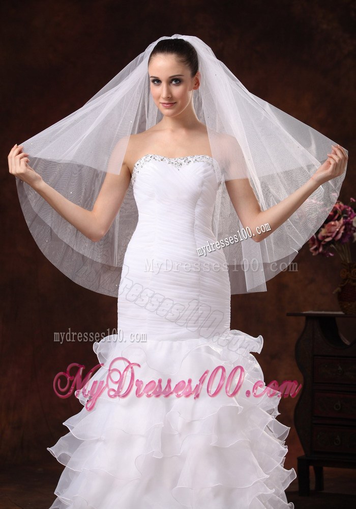 Three-tier Tulle Fingertip Wedding Veil