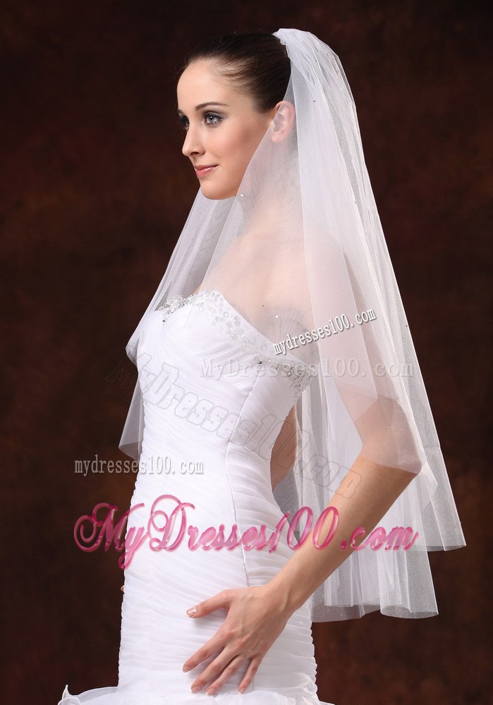 Three-tier Tulle Fingertip Wedding Veil