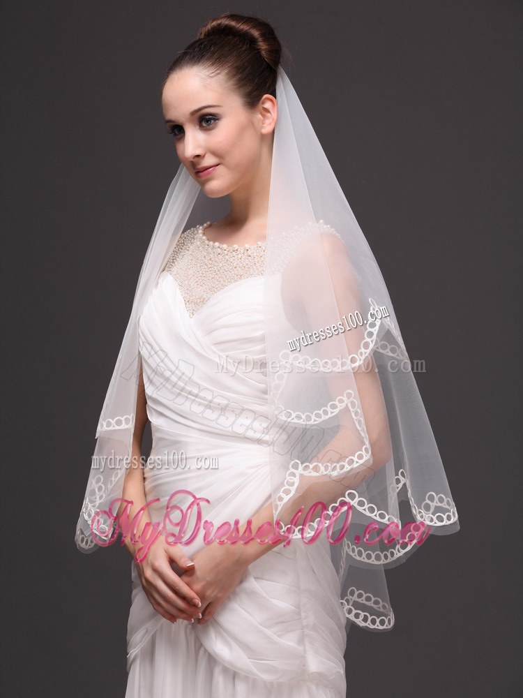 Tow-tier Tulle Wedding Veil On Sale
