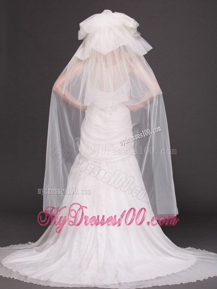 Tulle Four-tier Bridal Veil For Wedding