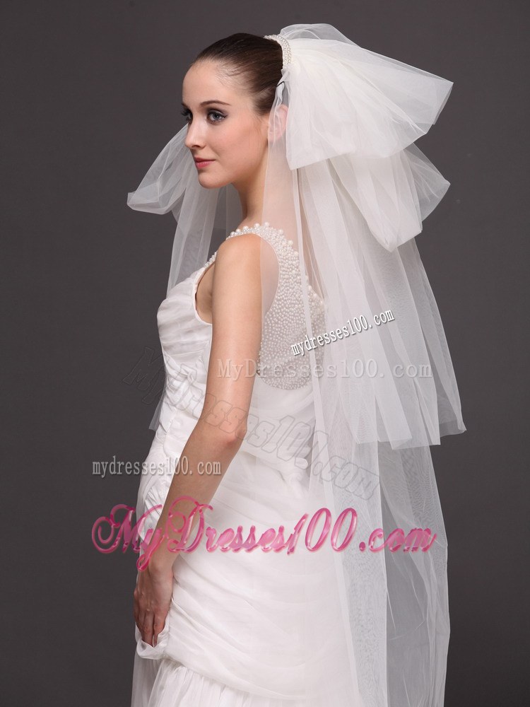 Tulle Four-tier Bridal Veil For Wedding