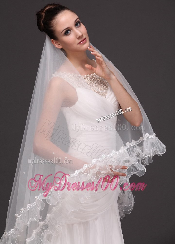 Two-tier Organza Bridal Veil On Sale