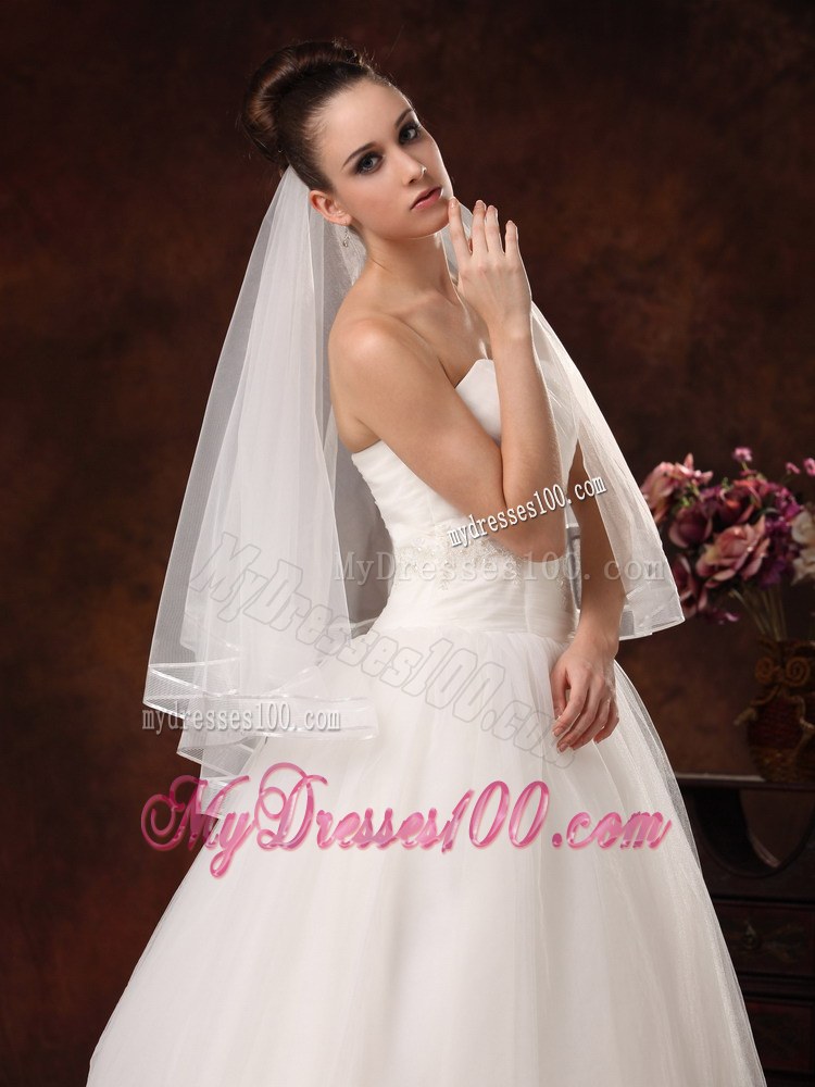 Two-tier Pretty Organza Veil For Wedding