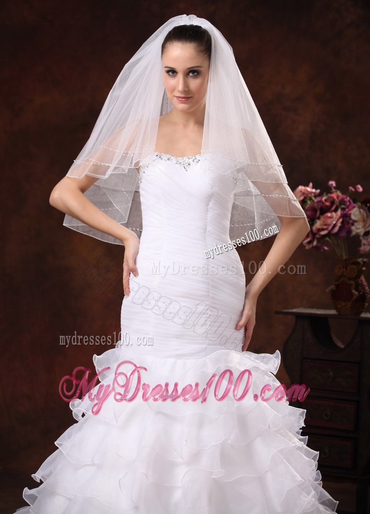 Two-tier Tulle Bridal Veil On Sale