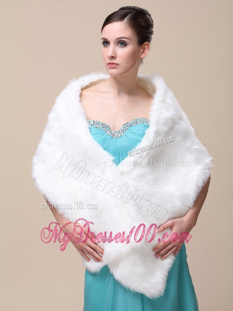 Faux Fur Special Occasion / Wedding Shawl On Sale
