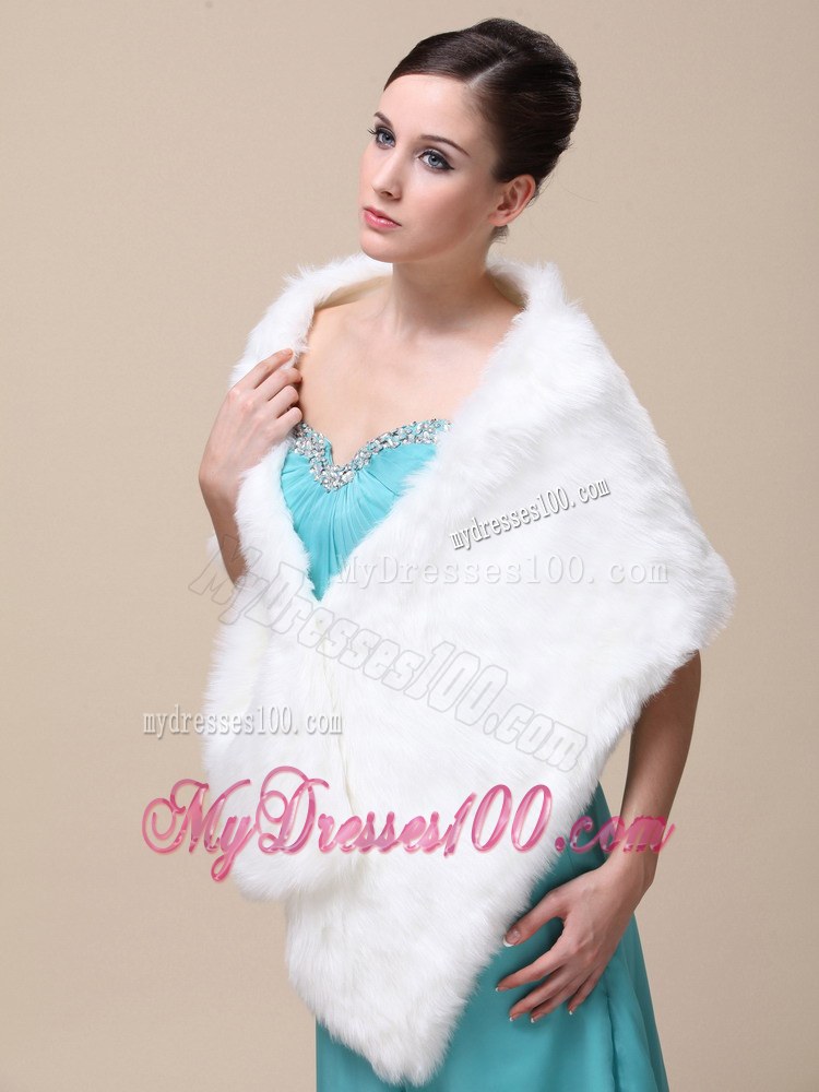 Faux Fur Special Occasion / Wedding Shawl On Sale