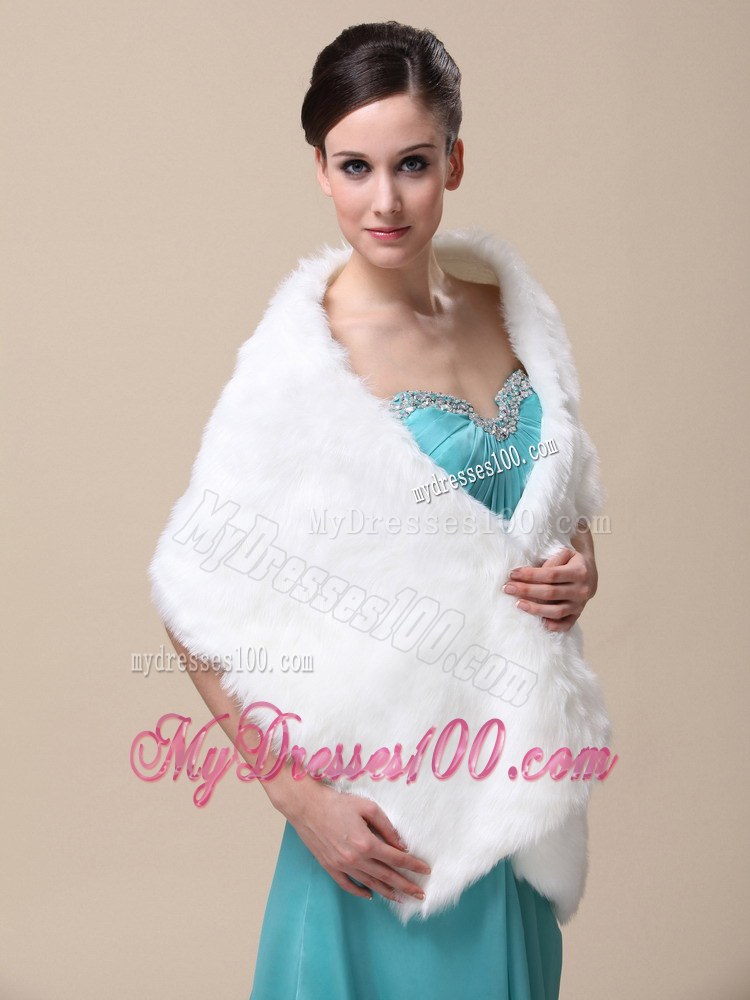 Faux Fur Special Occasion / Wedding Shawl On Sale