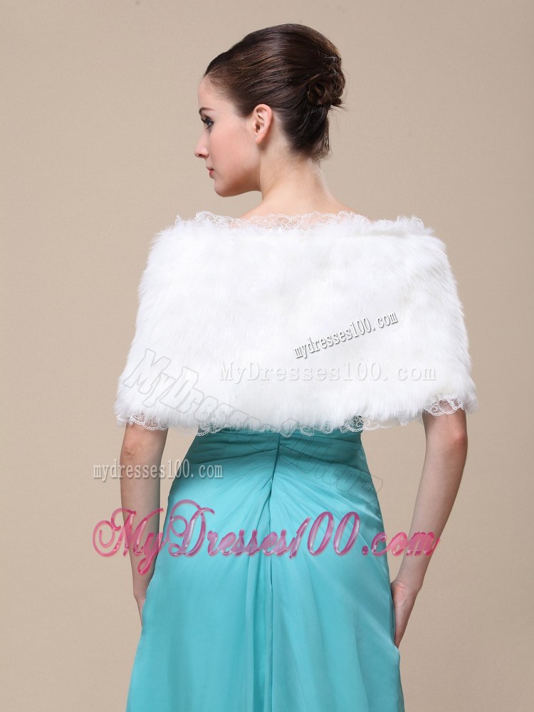 Faux Fur Special Occasion/ Wedding Shawl