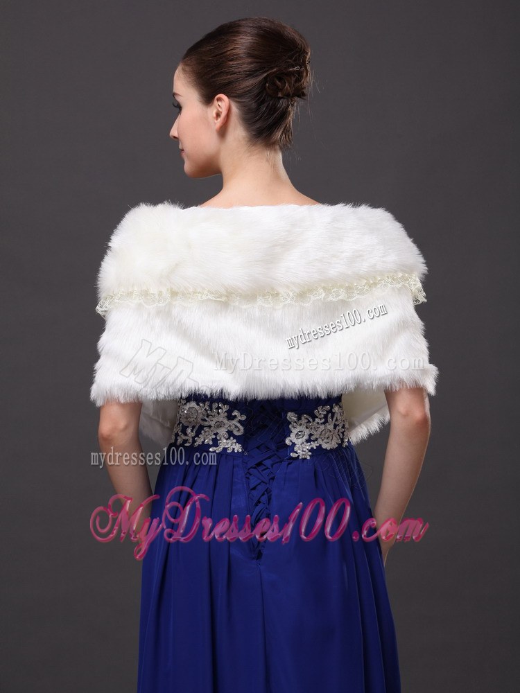 Hand Made Flowers V-Neck Stylish Wraps / Shawls